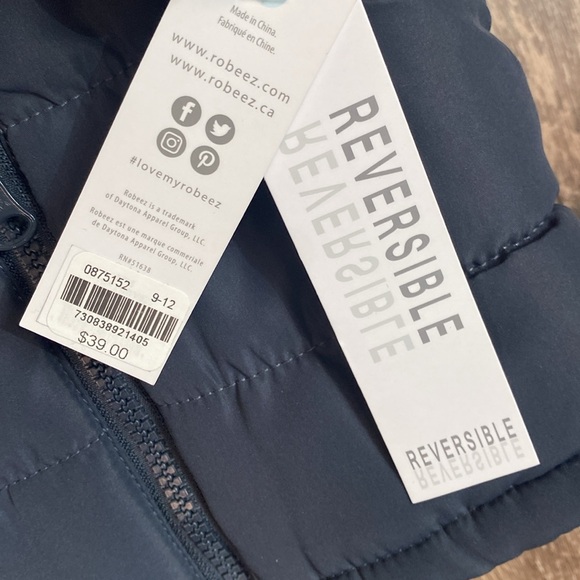 🦊 Robeez puffy reversible Fox vest - Picture 7 of 13